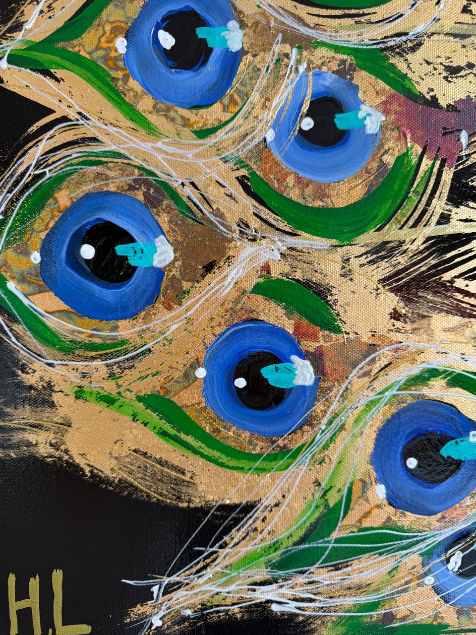 Golden peacock