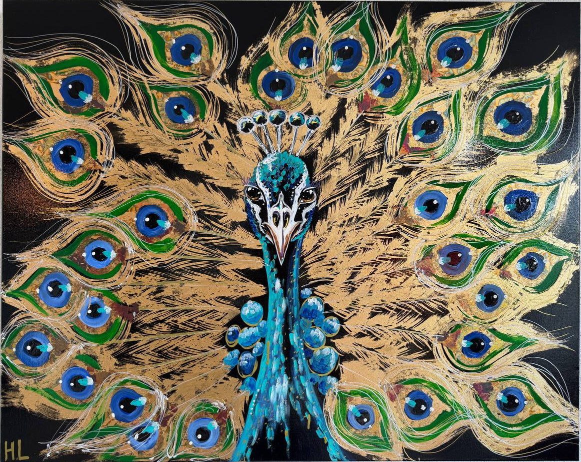 Golden peacock