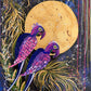 Two parrots in paradise