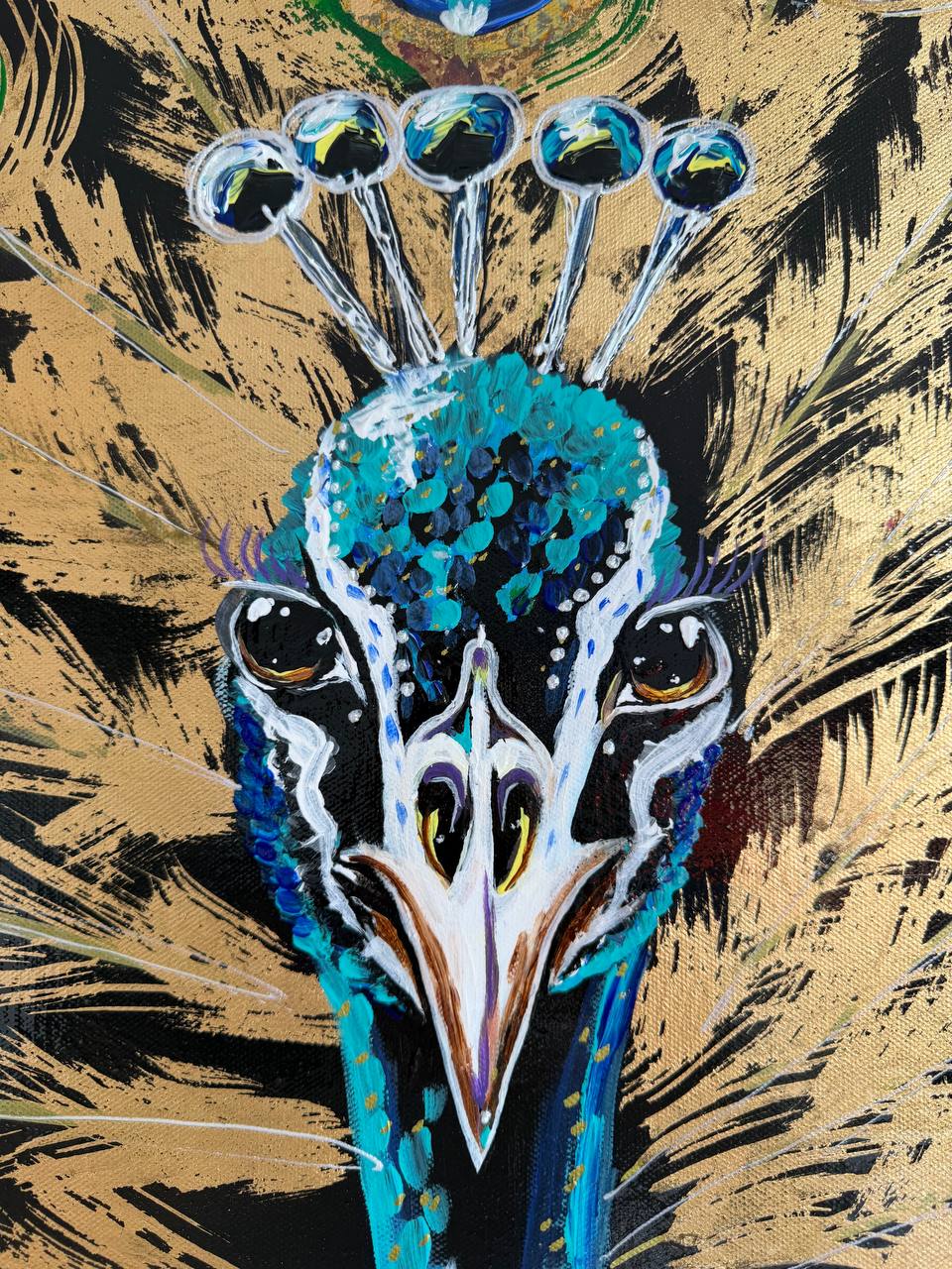 Golden peacock