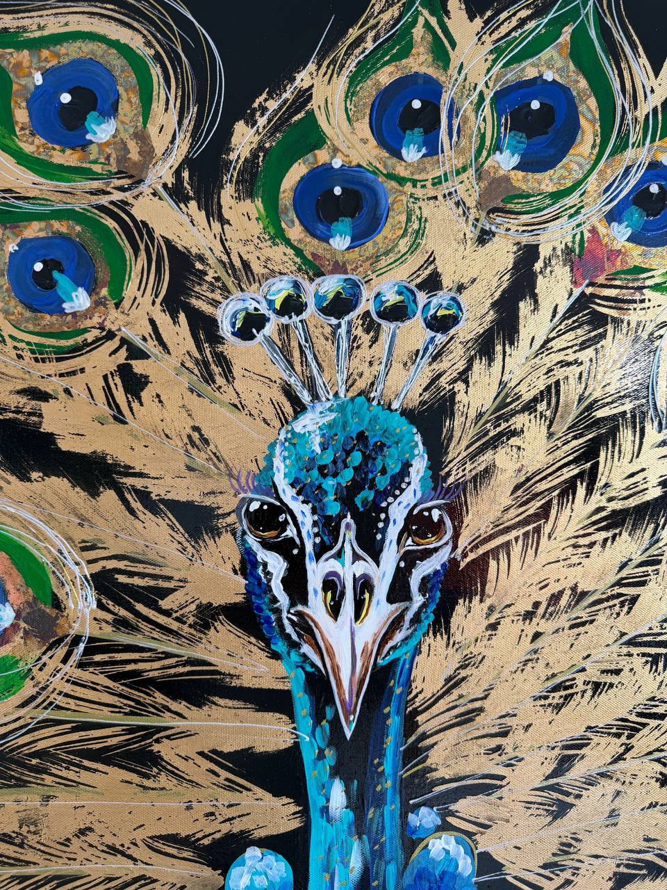 Golden peacock